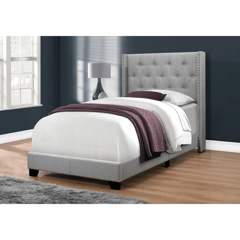 Monarch Twin Upholstered Platform Bed M0288 IMAGE 2