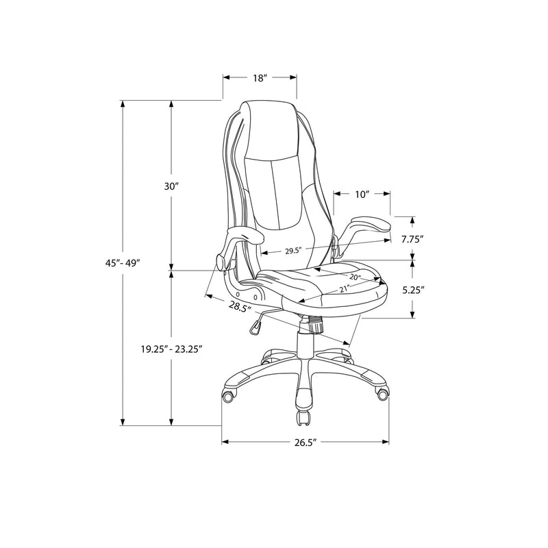 Monarch Office Chairs Office Chairs M1645 IMAGE 5