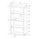 Monarch Bookcases 4-Shelf M1020 IMAGE 5