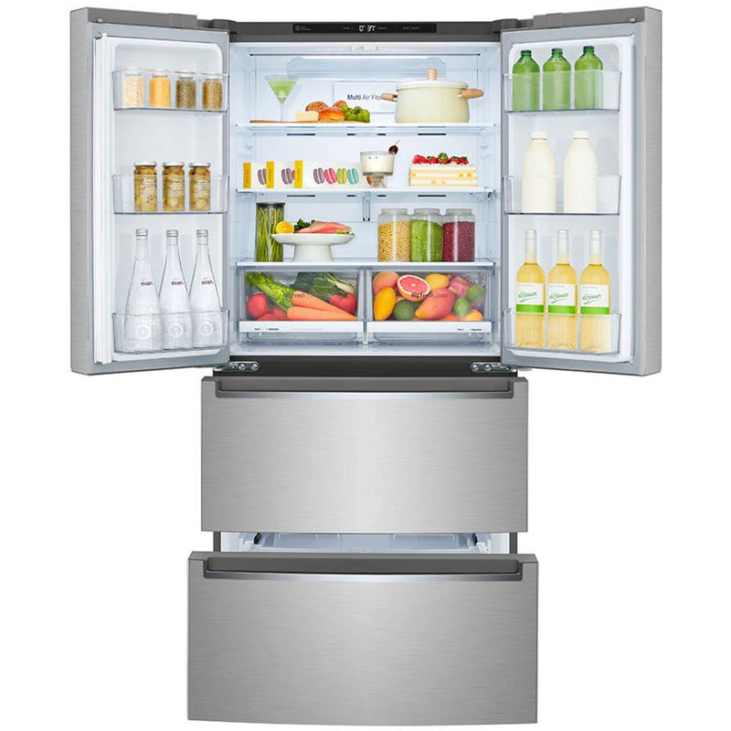 LG 33-inch, 19 cu.ft. Counter-Depth French 4-Door Refrigerator LRMNC1803S IMAGE 2
