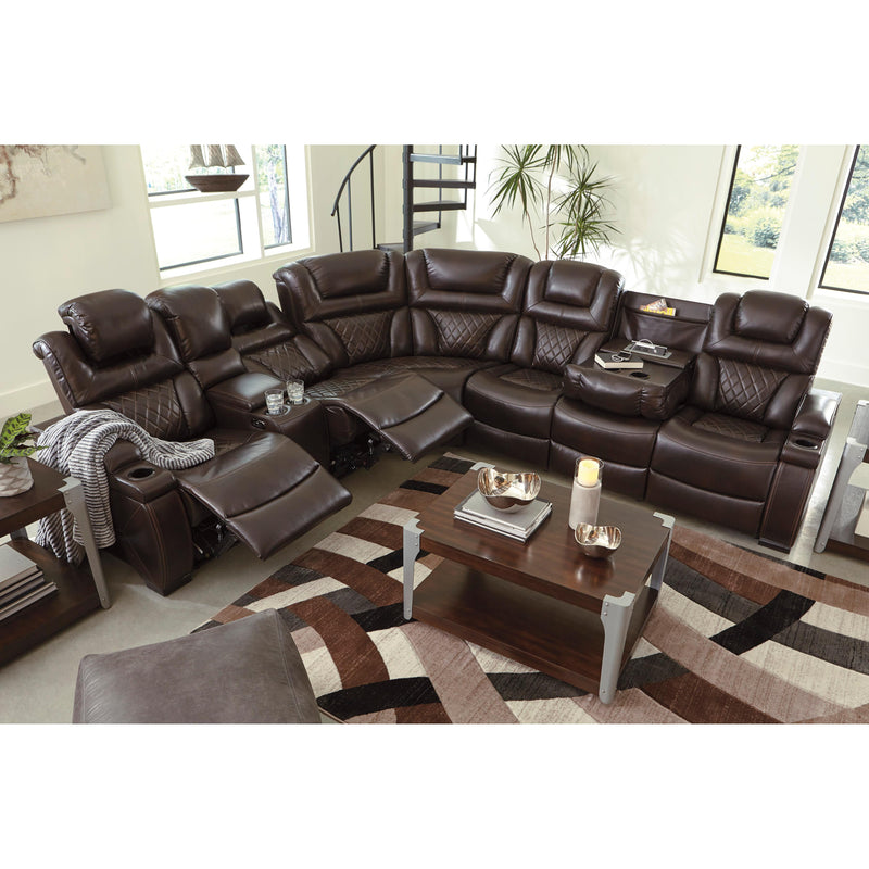 Signature Design by Ashley Warnerton Power Reclining Leather Look 3 pc Sectional ASY3211 IMAGE 12