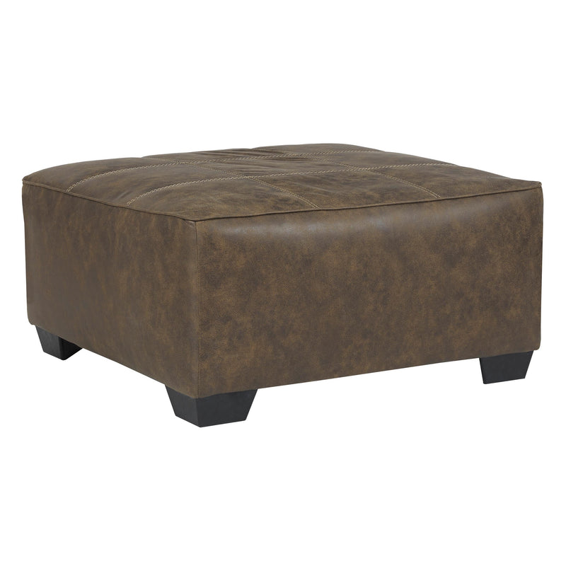 Benchcraft Abalone Leather Look Ottoman ASY0002 IMAGE 1