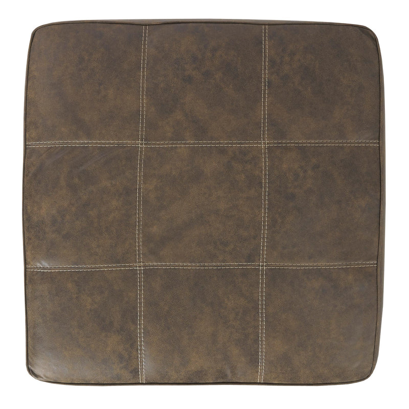 Benchcraft Abalone Leather Look Ottoman ASY0002 IMAGE 3
