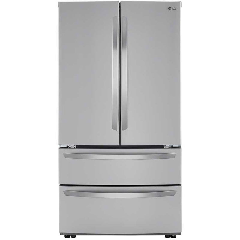 LG 36-inch, 27 cu.ft. Freestanding French 4-Door Refrigerator with SmartDiagnosis™ LMWS27626S IMAGE 1
