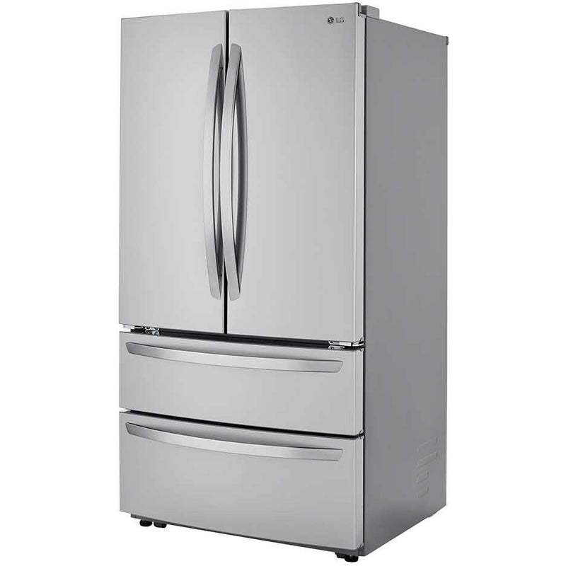 LG 36-inch, 27 cu.ft. Freestanding French 4-Door Refrigerator with SmartDiagnosis™ LMWS27626S IMAGE 3
