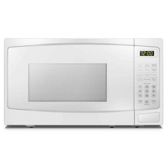 Danby 17-inch, 0.7 cu.ft. Countertop Microwave Oven with Auto Defrost DBMW0720BWW IMAGE 2