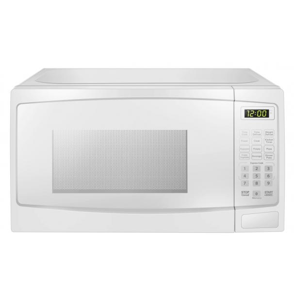 Danby 17-inch, 0.7 cu.ft. Countertop Microwave Oven with Auto Defrost DBMW0720BWW IMAGE 3