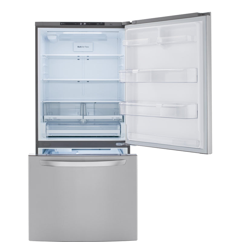 LG 33-inch, 26 cu. ft. Bottom Freezer Refrigerator with Door Cooling+ LRDCS2603S IMAGE 2