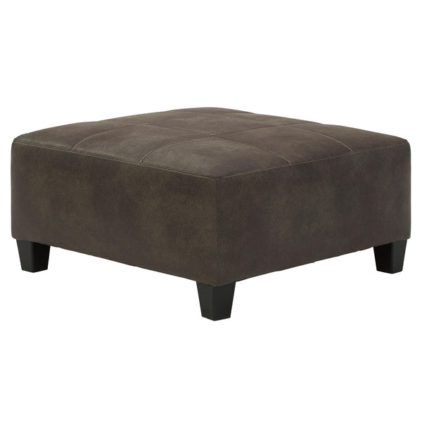 Signature Design by Ashley Navi Leather Look Ottoman 177363 IMAGE 1