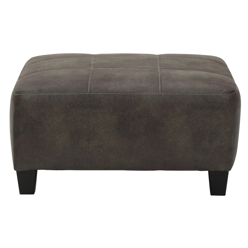 Signature Design by Ashley Navi Leather Look Ottoman 177363 IMAGE 2