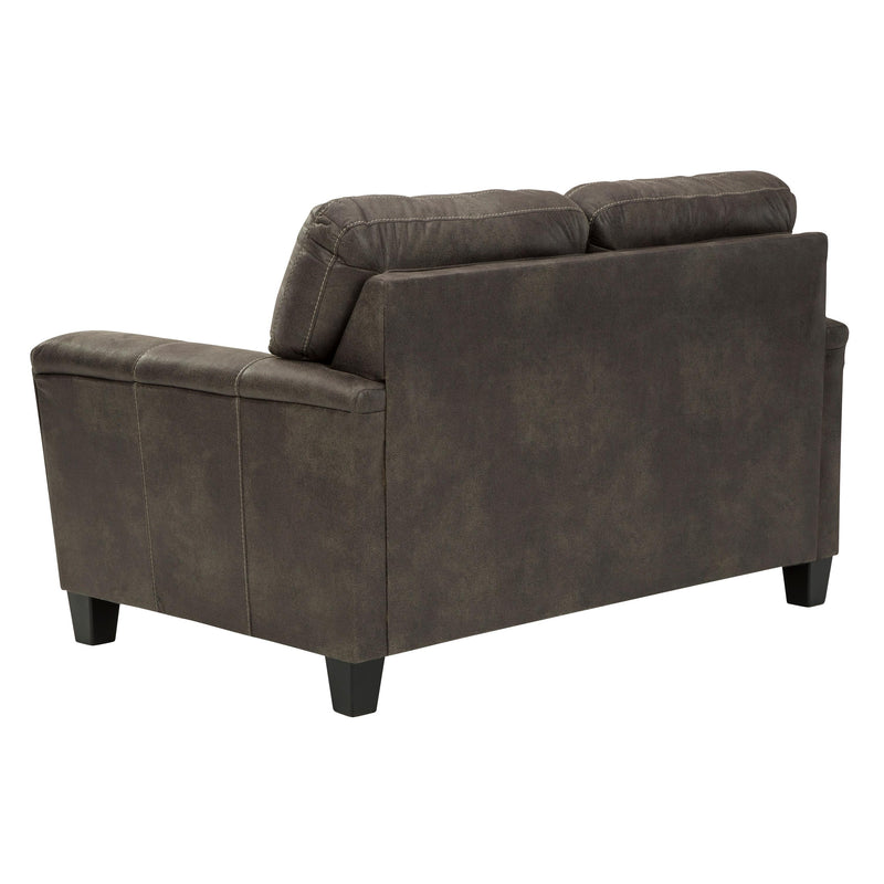 Signature Design by Ashley Navi Stationary Leather Look Loveseat ASY2803 IMAGE 4