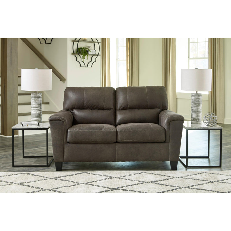 Signature Design by Ashley Navi Stationary Leather Look Loveseat ASY2803 IMAGE 5