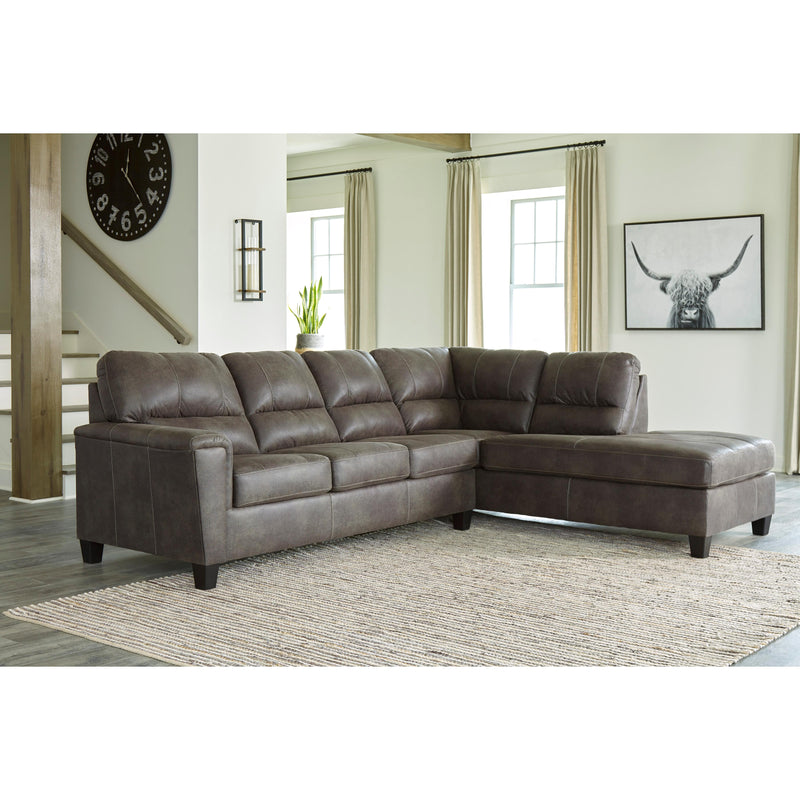Signature Design by Ashley Navi Leather Look 2 pc Sectional 177818/819 IMAGE 3