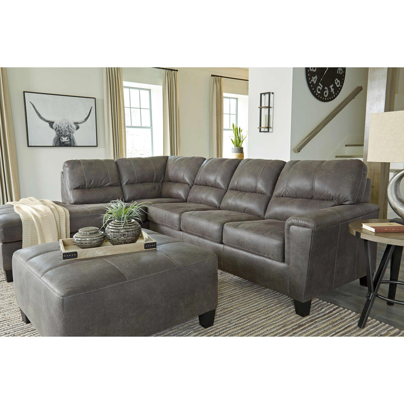 Signature Design by Ashley Navi Leather Look 2 pc Sectional 177364/65 IMAGE 4