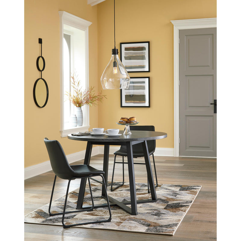 Signature Design by Ashley Round Centiar Dining Table with Pedestal Base 174052 IMAGE 5