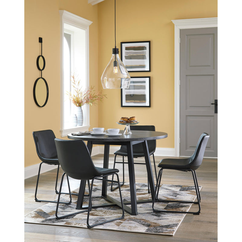 Signature Design by Ashley Round Centiar Dining Table with Pedestal Base 174052 IMAGE 6