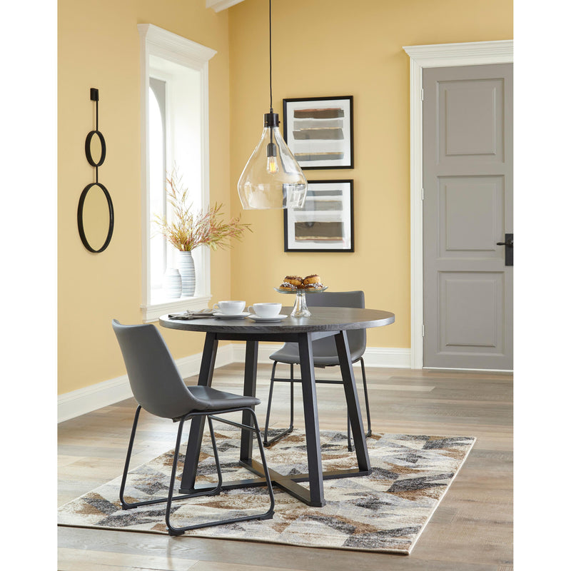 Signature Design by Ashley Round Centiar Dining Table with Pedestal Base 174052 IMAGE 9