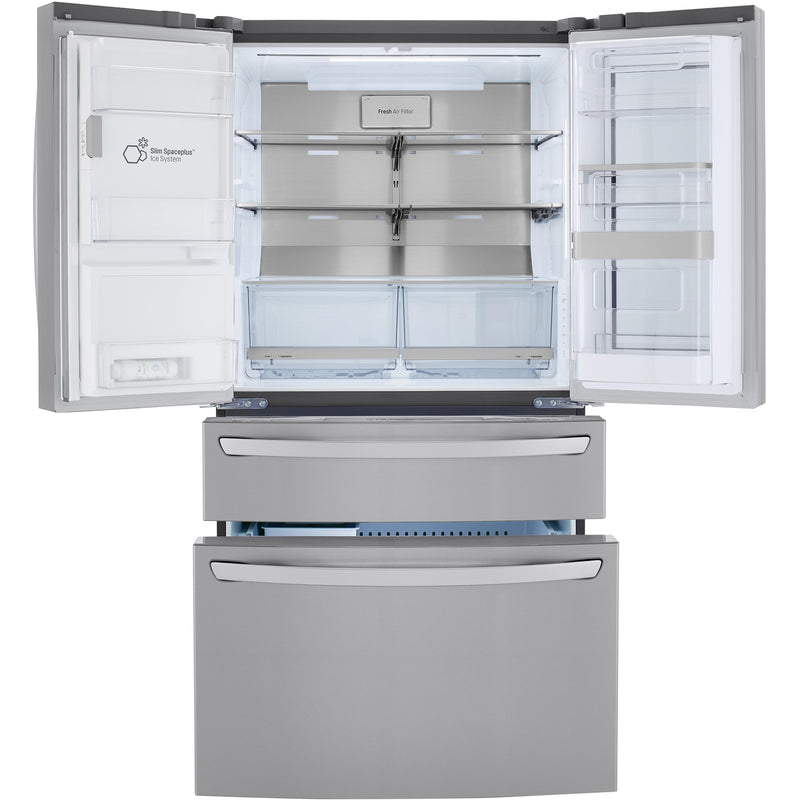 LG 23 cu. ft. Counter-Depth French 4-Door Refrigerator with InstaView™ Door-in-Door® LRMVC2306S IMAGE 2