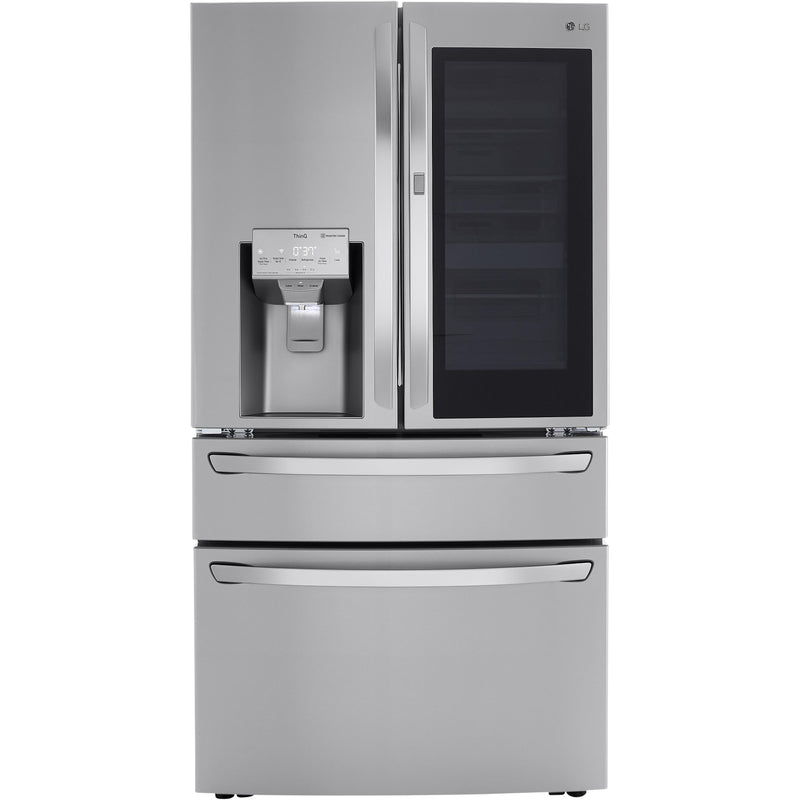 LG 30 cu. ft. French 4-Door Refrigerator with InstaView™ Door-in-Door® LRMVS3006S IMAGE 1