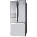 LG 30-inch, 21.8 cu.ft. Freestanding French 3-Door Refrigerator with External Water Dispensing System LRFWS2200S IMAGE 3