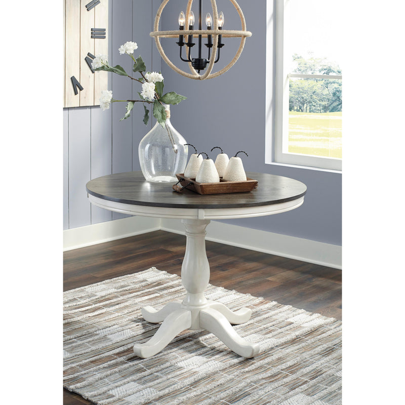 Signature Design by Ashley Round Nelling Dining Table with Pedestal Base ASY0693 IMAGE 3