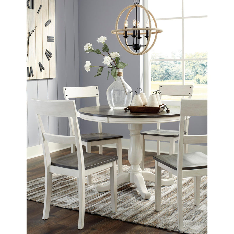 Signature Design by Ashley Round Nelling Dining Table with Pedestal Base ASY0693 IMAGE 4