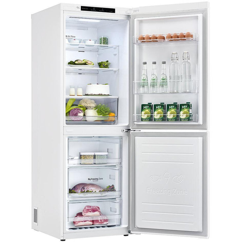 LG 24-inch, 10.8 cu.ft. Counter-Depth Bottom Freezer Refrigerator with Multi-Air Flow™ LRDNC1004W IMAGE 7