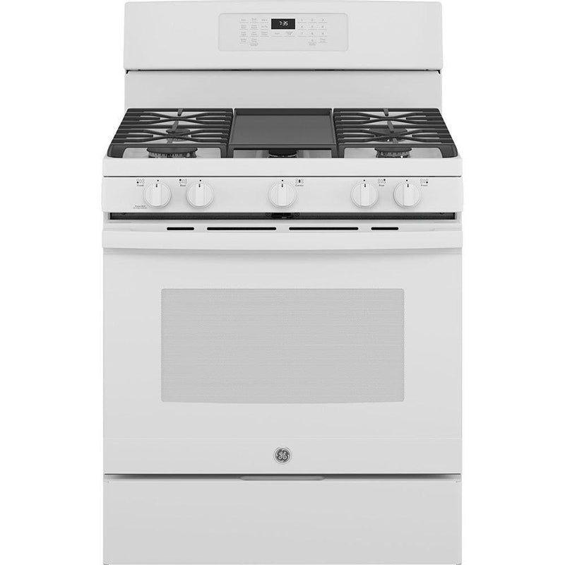 GE 30-inch Freestanding Gas Range with Convection Technology JCGB735DPWW IMAGE 1