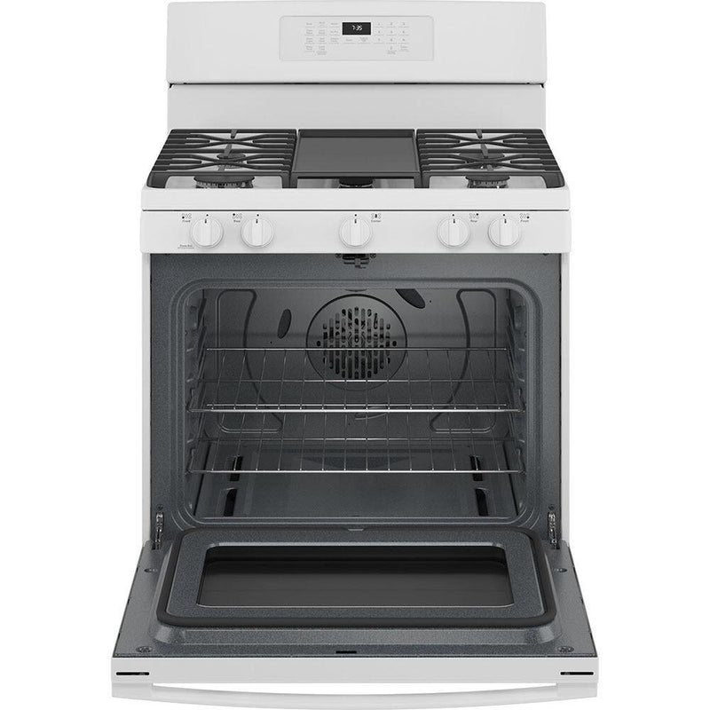 GE 30-inch Freestanding Gas Range with Convection Technology JCGB735DPWW IMAGE 2