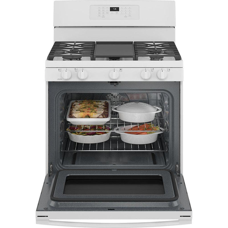 GE 30-inch Freestanding Gas Range with Convection Technology JCGB735DPWW IMAGE 3