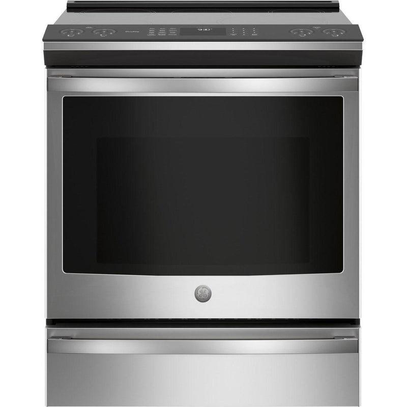 GE Profile 30-inch Slide-in Electric Induction Range with True European Convection Technology PCHS920YMFS IMAGE 4