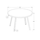 Monarch Round Dining Table M1480 IMAGE 9