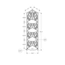 Monarch Bookcases 4-Shelf M0309 IMAGE 10