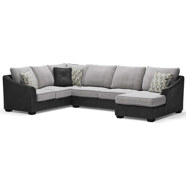 Signature Design by Ashley Bilgray Fabric and Leather Look 3 pc Sectional ASY0428 IMAGE 1