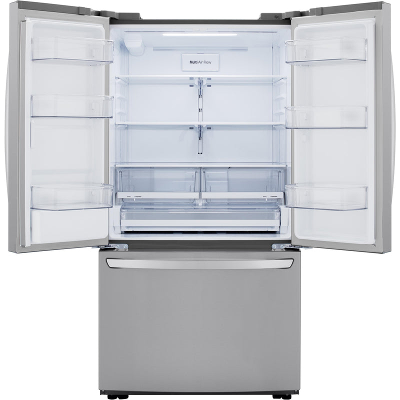 LG 36-inch, 29 cu.ft. Freestanding French 3-Door Refrigerator with Multi-Air Flow™ Technology LRFWS2906S IMAGE 2