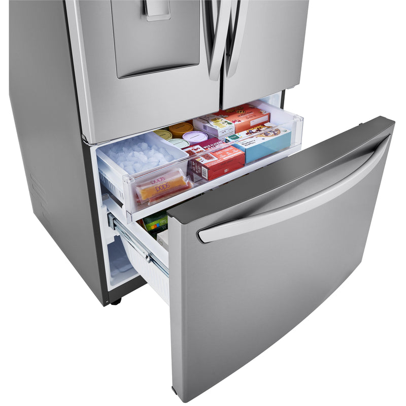 LG 36-inch, 29 cu.ft. Freestanding French 3-Door Refrigerator with Multi-Air Flow™ Technology LRFWS2906S IMAGE 8