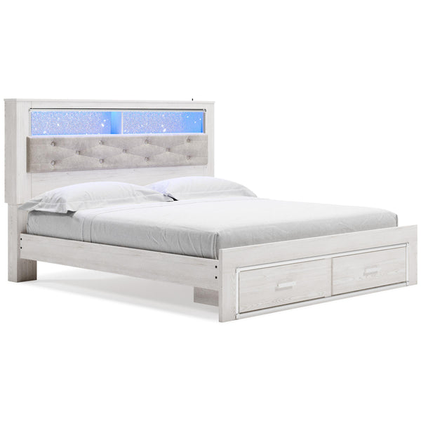 Signature Design by Ashley Altyra King Upholstered Bookcase Bed with Storage ASY2272 IMAGE 1