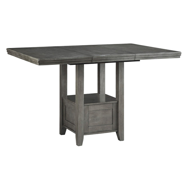 Signature Design by Ashley Hallanden Counter Height Dining Table with Pedestal Base ASY0398 IMAGE 1