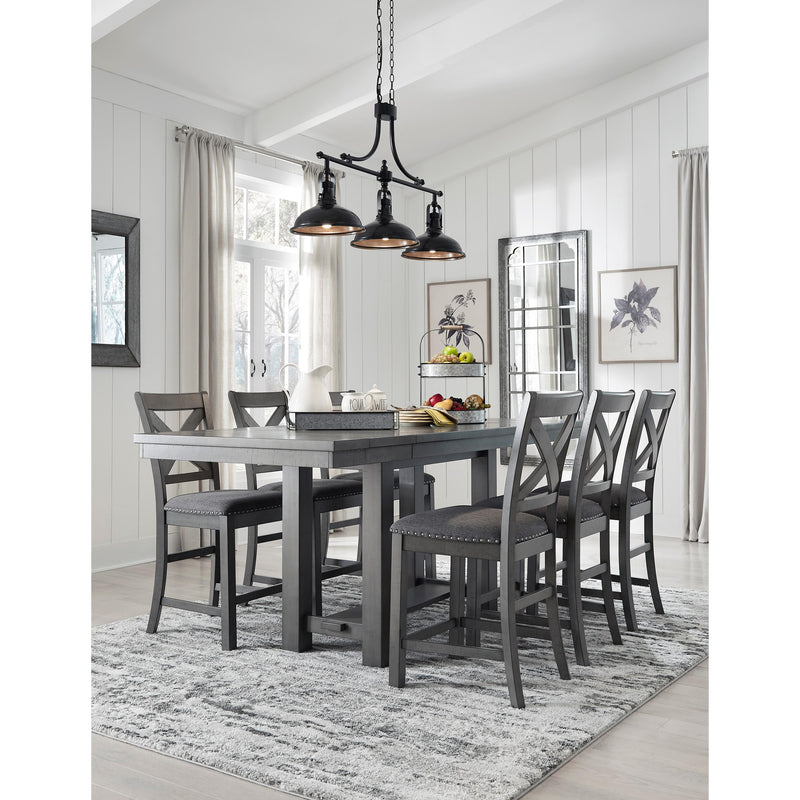 Signature Design by Ashley Myshanna Counter Height Dining Table with Trestle Base ASY0421 IMAGE 11