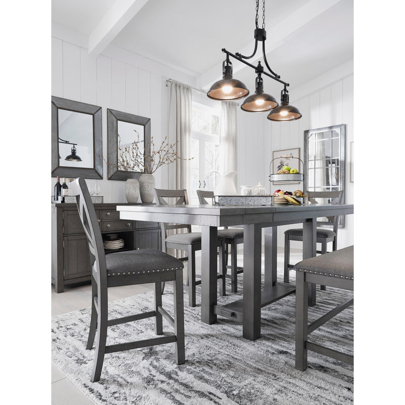 Signature Design by Ashley Myshanna Counter Height Dining Table with Trestle Base ASY0421 IMAGE 13