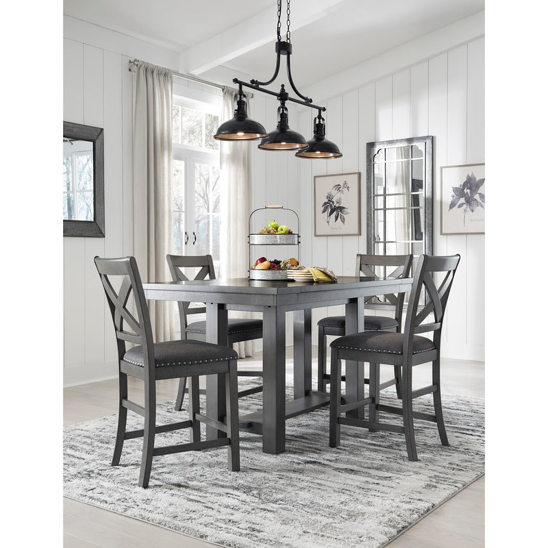Signature Design by Ashley Myshanna Counter Height Dining Table with Trestle Base ASY0421 IMAGE 15