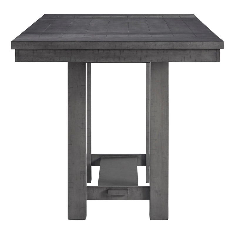 Signature Design by Ashley Myshanna Counter Height Dining Table with Trestle Base ASY0421 IMAGE 4