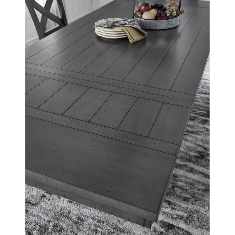 Signature Design by Ashley Myshanna Counter Height Dining Table with Trestle Base ASY0421 IMAGE 6