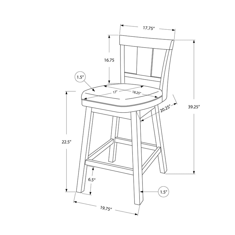 Monarch Counter Height Stool M1448 IMAGE 5