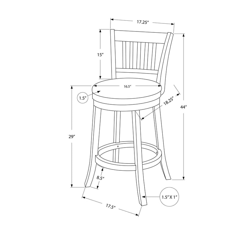 Monarch Pub Height Stool M1451 IMAGE 5