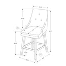 Monarch Pub Height Stool M1456 IMAGE 5