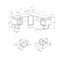 Monarch Office Desks L-Shaped Desks M1402 IMAGE 5