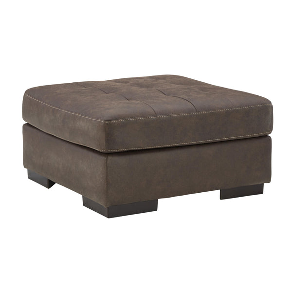 Signature Design by Ashley Maderla Leather Look Ottoman ASY4030 IMAGE 1