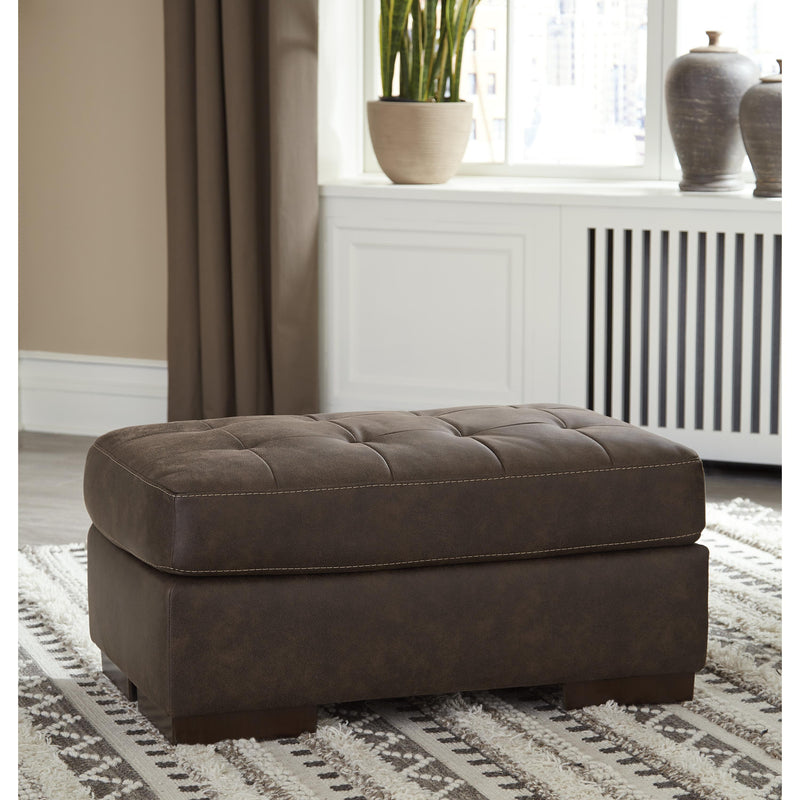 Signature Design by Ashley Maderla Leather Look Ottoman ASY4031 IMAGE 4
