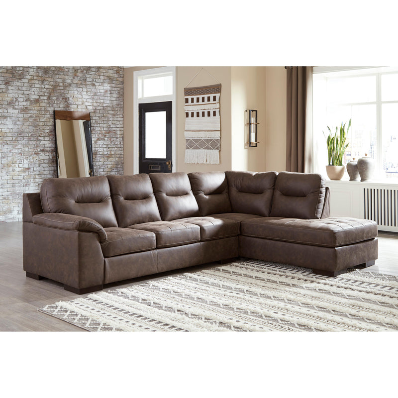 Signature Design by Ashley Maderla Leather Look 2 pc Sectional ASY3119 IMAGE 3